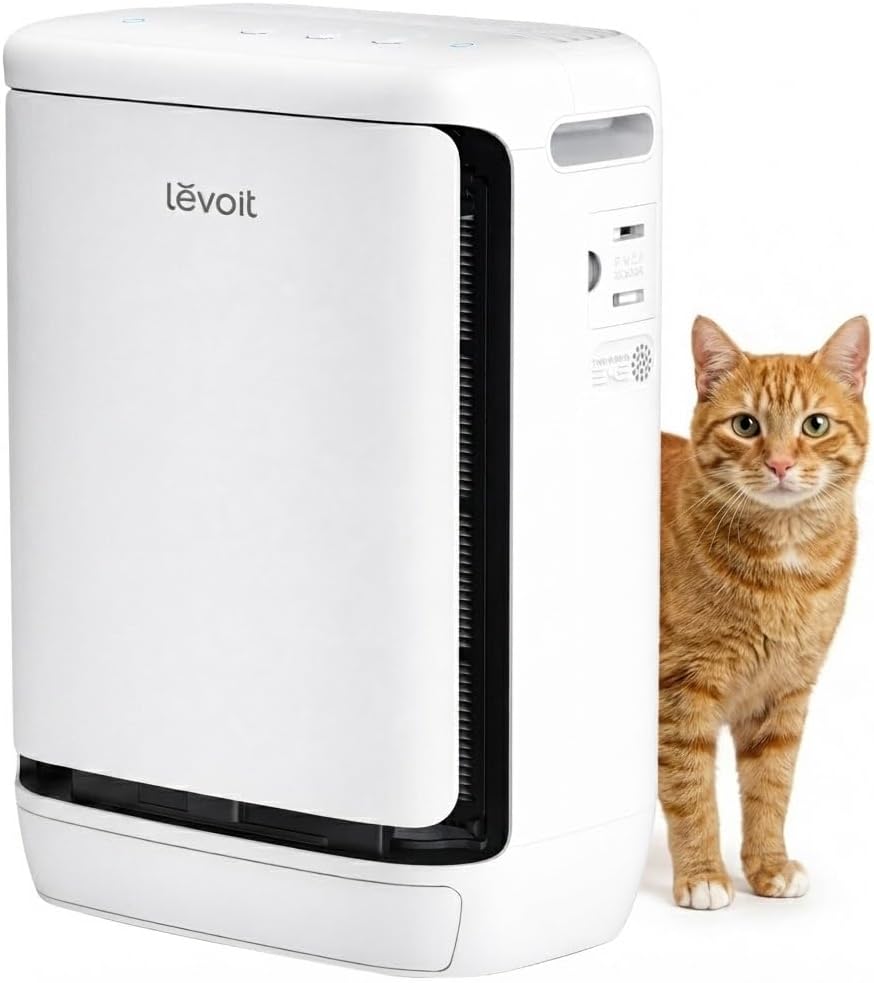 Levoit purificateur d'air, Blanc, Vital Pet Pro pour maisons avec animaux domestiques, élimine les odeurs