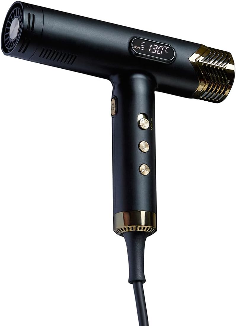 Swissliss Sèche-cheveux, 120000 tr/min, 1800 W, Noir/Doré