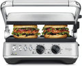 Sage Grills électriques, Argenté, The BBQ & Press Grill, Acier Inoxydable Brossé, 3 Préréglages Panini, Burger et Steak