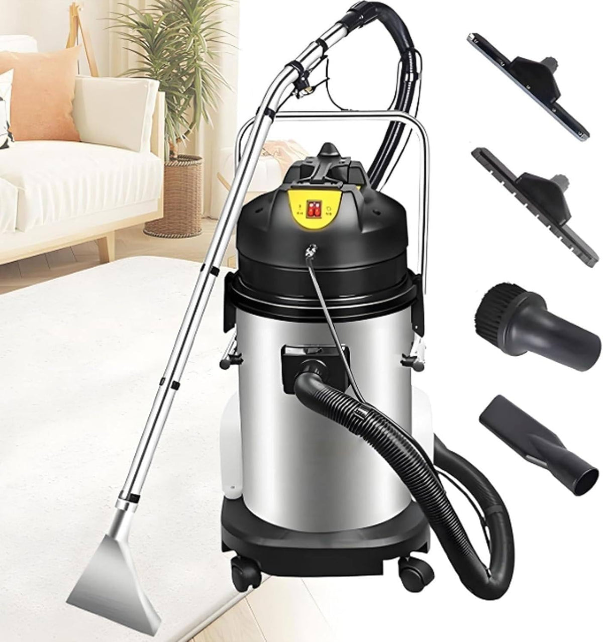 canapé MANYOUYOU, LC-20SC / LC-30SC / LC-40SC, 220–240 V, 20 L, 30 L, 40 L, Gris, Injecteur Extracteur Professionnel / / pour Tapis et Moquettes
