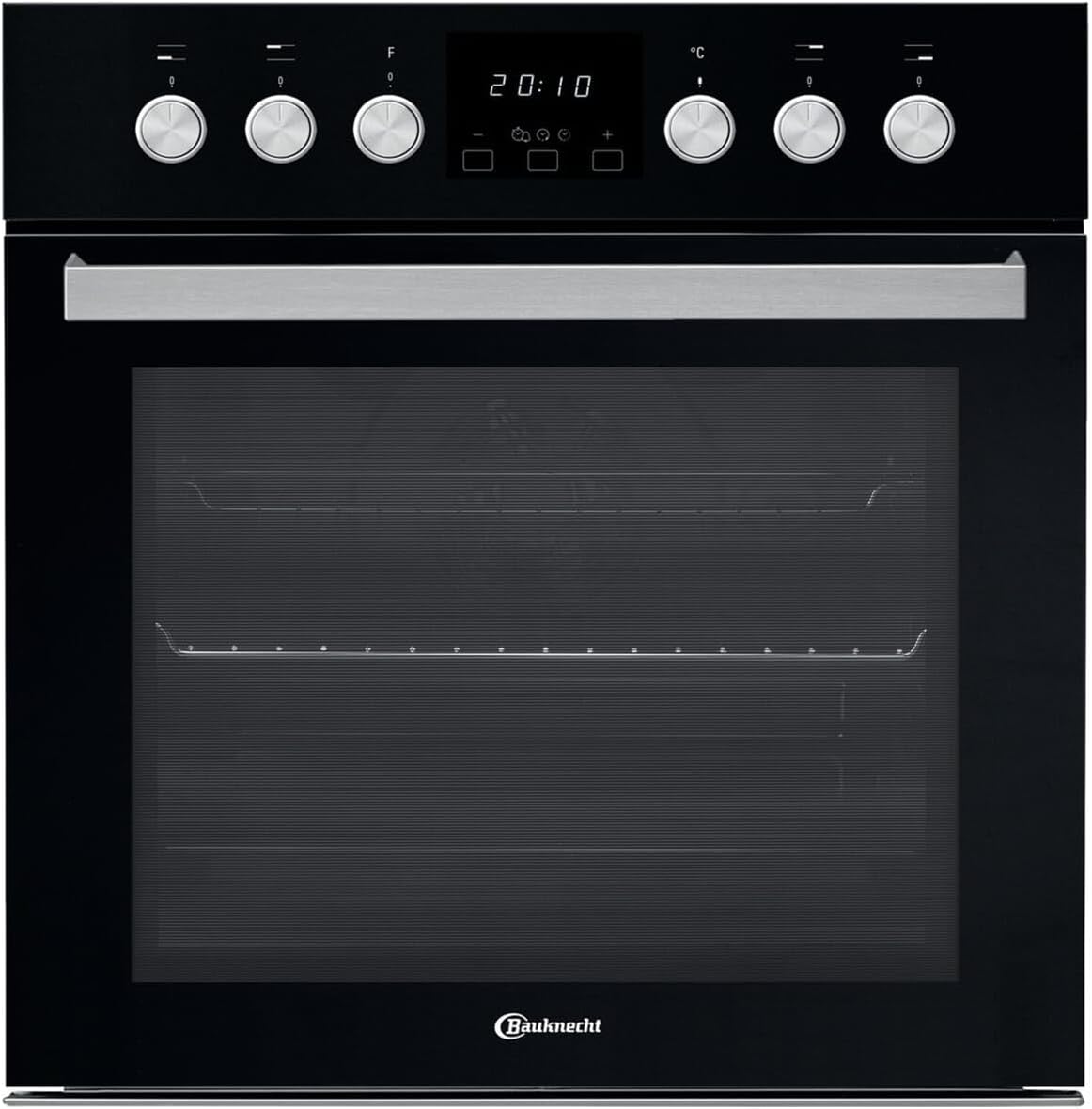 Bauknecht Cuisinières, 65 l, Transparent, porte SoftClose, air chaud - Panneau de commutation en verre - Efficacité