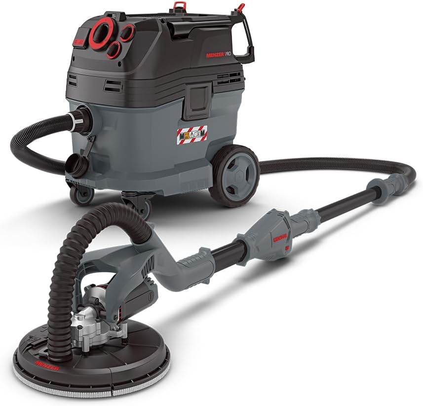 MENZER aspirateur eau et poussière, Noir, Dustfree Système de Ponçage LHS 225 + VCM 530 PRO, la Construction à sec