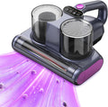 BioAura Aspirateurs pour futons, Noir, Aspirateur Acarien pour Matelas avec Lumière UV-C, Aspirateur Anti Acariens Forte Aspiration