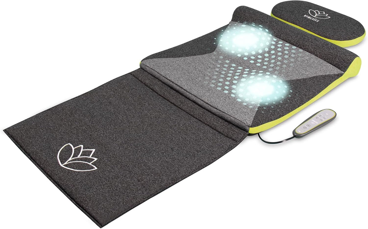 Homedics appareil de massage, Gris, Matelas XS d'Étirement, Inspiré par le Yoga, Contrôlable Télécommande