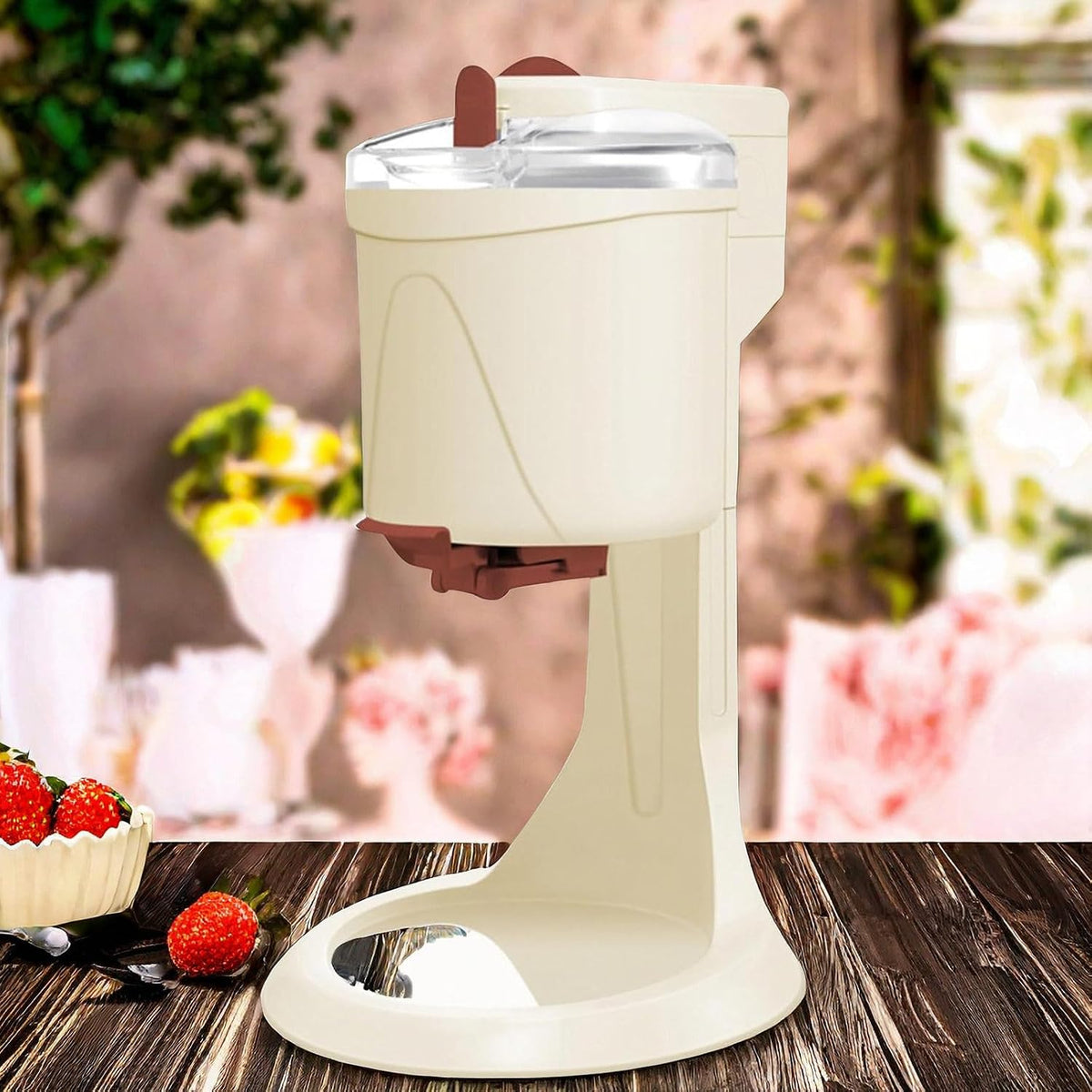 Lakenbroade sorbetière, 1 000 ml, 220 V/50 HZ (nos produits ne conviennent qu'à 220 V), 220 V, PP + aluminium de haute qualité, Noir