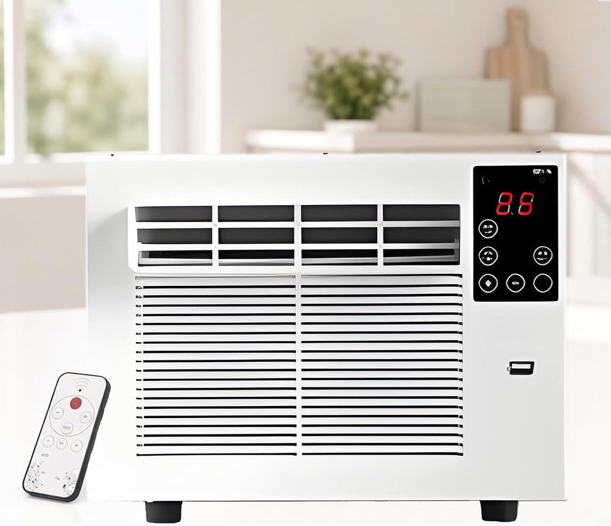 GIZMIT climatiseur portable, 1881 BTU, Blanc, Climatiseur de fenêtre/Climatiseur Mobile, unité de fenêtre