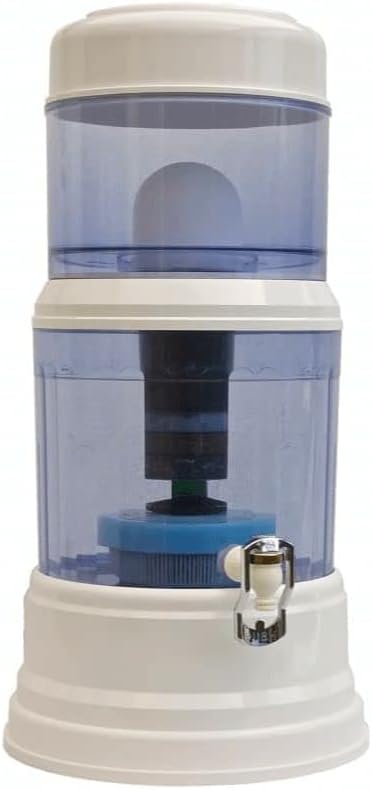 Eva Carafes filtrantes, 65(h) x 32 x 25 cm, 12 L, 12 L, Noir, Fontaine Système Naturel de Filtration de l'eau