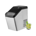 gC7aHx8 machine à glaçons, 130 W, Gris, de comptoir, Portable autonettoyante avec cuillère à glace et panier