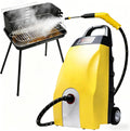 Geacdvre nettoyeur vapeur, 75 × 30 × 35 cm 29,5 x 11,8 x 13,8 pouces, 3 000 W, 110 V/220 V, 3000 W, 3,5 L, Jaune/Bleu