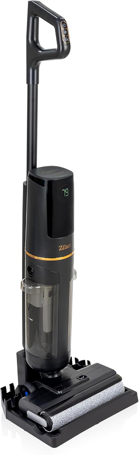 Zilan Aspirateurs balais et balais électriques, Noir, Aspirateur Laveur sans Fil