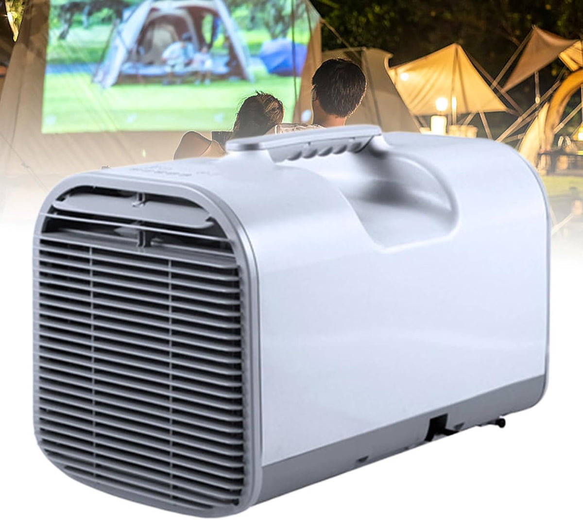 climatiseur portable MESCXTY, Blanc, Ventilateur, déshumidificateur Puissant, 3 Vitesses, télécommande pour la Maison