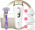 Braun épilateur à lumière pulsée, Marron/Blanc/Doré, Silk·expert Pro 5, Blanc/Doré, Alternative À L'épilation Laser