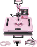VEVOR Presses à imprimer, 1150 W (États-Unis) / 1050 W (Australie/UE), 300 x 380 mm, 0,85 kg, rose