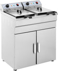Royal Catering armoire, 2 x 16, 2x 10, 2 x 6, 000 W, 400 V, Gris, Friteuse Électrique l Total / l D'Huile
