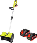 KXJPIZIYB fraise à neige, 20 V, 12 Pouces, Nylon, ABS, Noir, Électrique, Petite Pelle à Neige à Poussée Manuelle