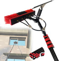 Zowdrix Manches télescopiques, 12 M, 3.6M, Alliage d'aluminium, PP, Noir, Brosse De Nettoyage De Vitres, èTres TéLescopique Extensible