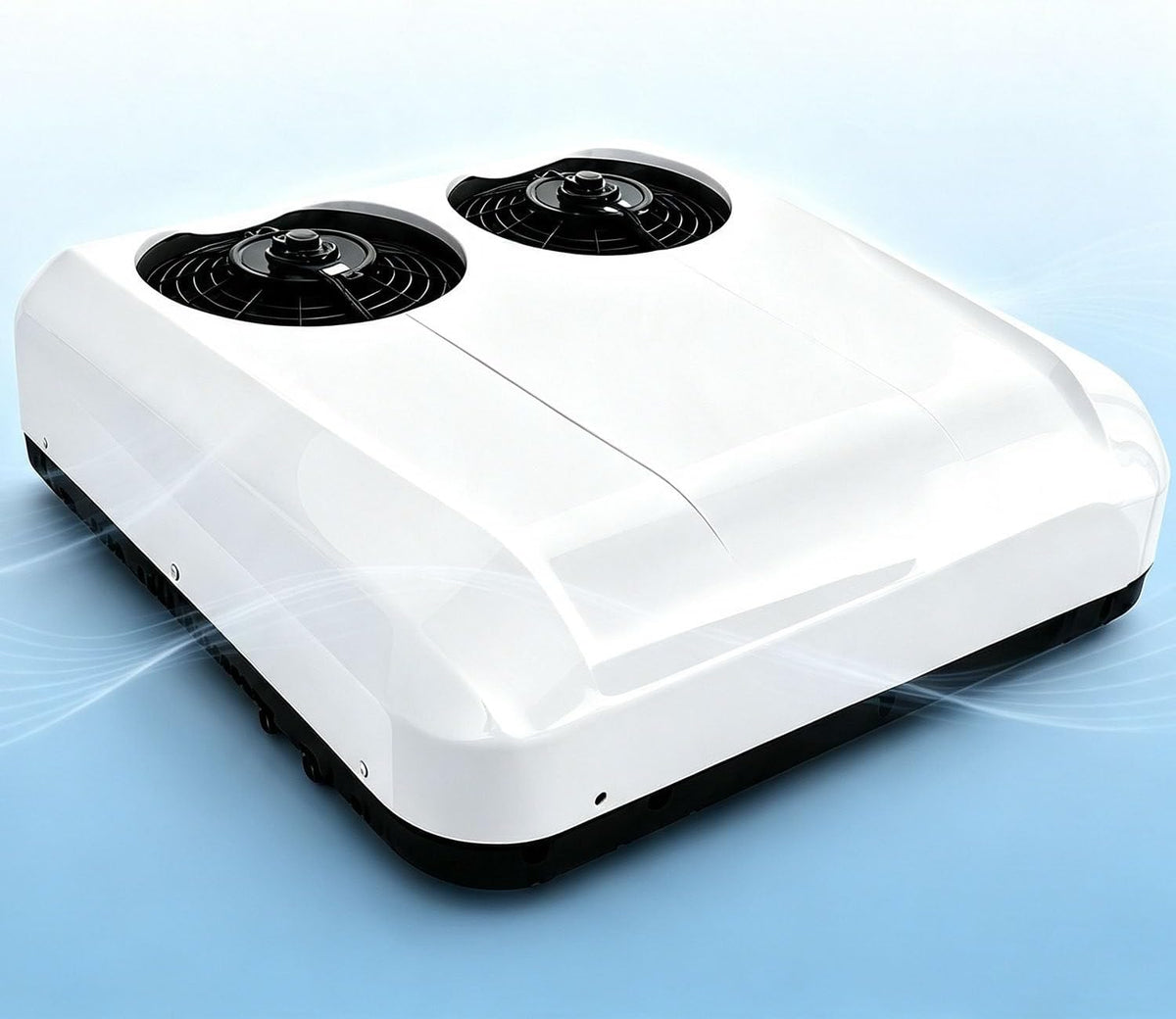 DUMIPME Climatiseurs, 12 V, Blanc, Climatiseur de Toit pour Camping-Car, Ultra-Mince, Discret et Ultra-Silencieux