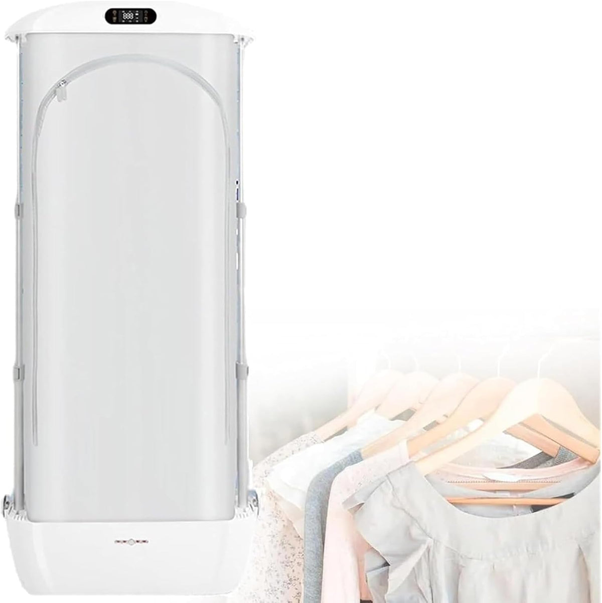 ZYLDDS Défroisseurs vapeur verticaux, Blanc, Sèche-Linge Électrique, Machine À Repasser Automatique, Machine Intelligente De Séchage À Vapeur Portable