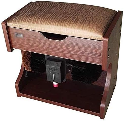 YANYUESHOP Brosses à chaussures, 40 x 23 x 42 cm, Marron, Cireuse à chaussures, cireuse à induction automatique