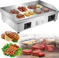 SaryEdge table de cuisson, Argenté, Plaque de Cuisson de comptoir en Acier Inoxydable pour Barbecue, revêtement antiadhésif pour Barbe